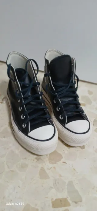 Converse All Star Botas Negras Plataforma