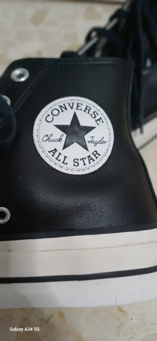 Converse All Star Botas Negras Plataforma
