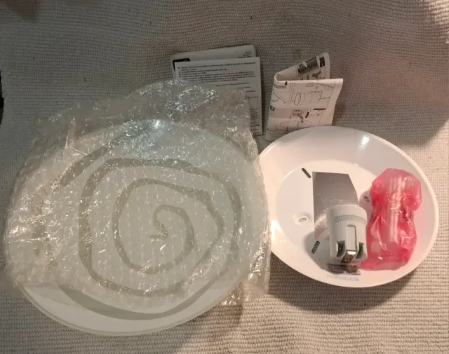 Lámpara plafón Massive cristal diseño espiral