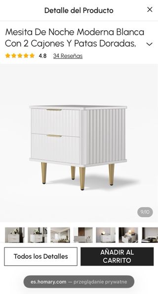 Cómoda y Mesitas Noche Diseño Moderno