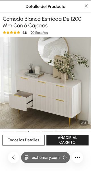 Cómoda y Mesitas Noche Diseño Moderno