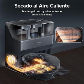 Roborock S7 MAX Ultra Robot Aspirador 5500 Pa NEGRO REACONDICIONADO, señales de uso
