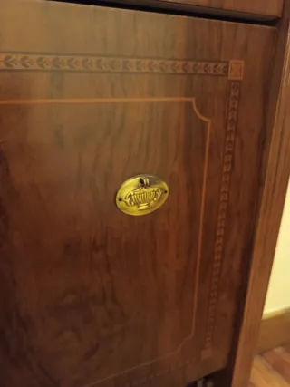 Zapatero madera marquetería