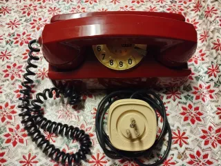 Telefono vintage GTE Starlite rosso