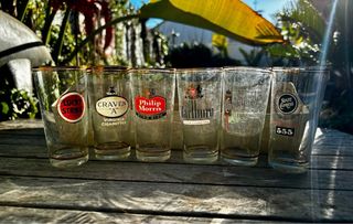 Set 6 Vasos Colección Marcas Cigarrillos