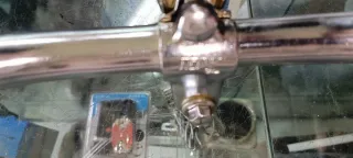 Guiador de bicicleta cromado para bicicletas vinta