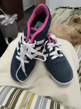 Zapatillas Adidas Neo Azul y Rosa
