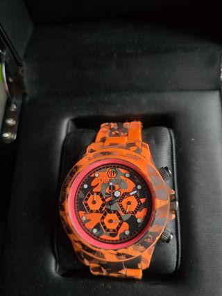 Reloj Philipp Plein Naranja Leopardo