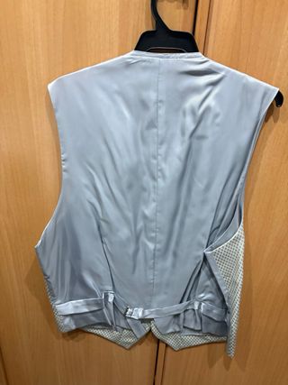 Chaleco Nupcial Plateado Talla M