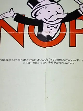 Juego de mesa Monopoly años 80