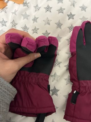 Guantes Wedze niña rosa y morado