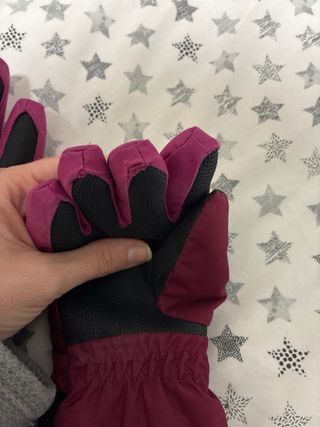 Guantes Wedze niña rosa y morado