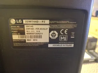 TV LG 22 mod.22MT44D-PZ