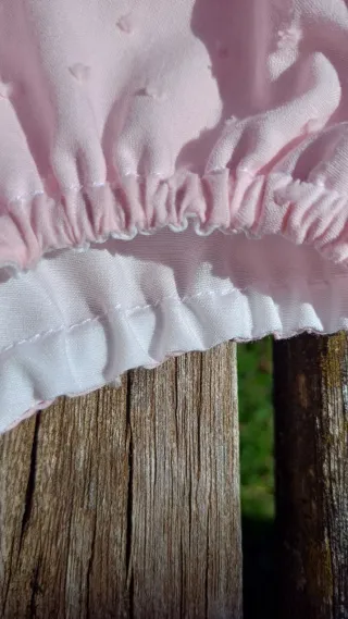 Peleles con volantes y cuadros 24/36 meses