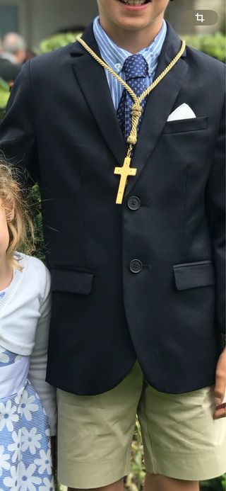 Corbata niño comunión azul