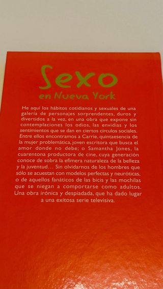 Libro Sexo en Nueva York