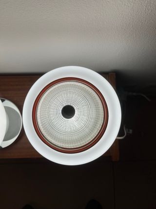 Coppia Lampade Tronconi Vintage Vetro Metallo