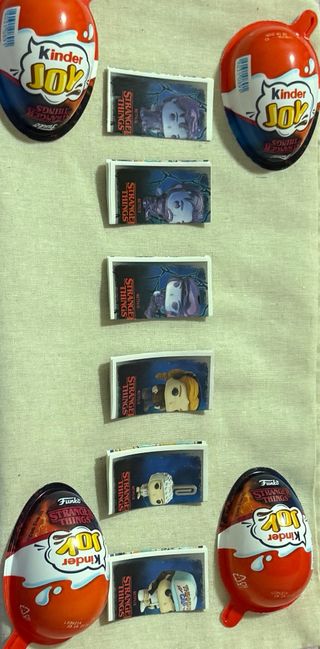 Figuras Funko Pop Stranger Things, Kinder Enjoy