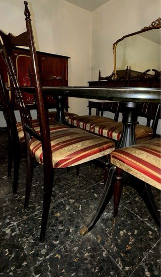 Tavolo Vintage Anni '50 Marmo e Legno