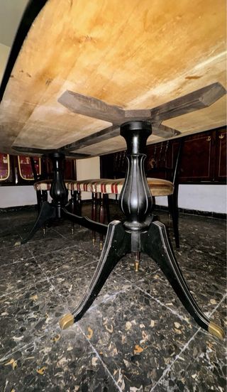 Tavolo Vintage Anni '50 Marmo e Legno