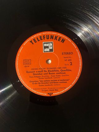 Vinyl Blockflotenwerke - Telemann
