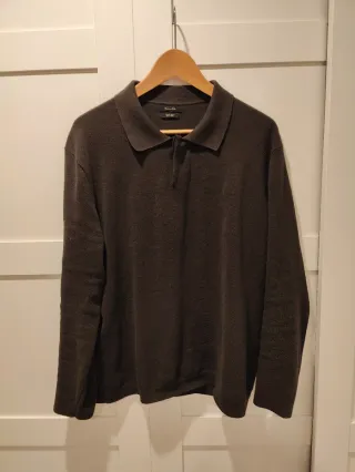 Jersey cuello polo Massimo Dutti