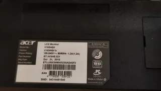 Monitor pc Acer V193HQV 18,5"