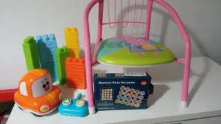 Lote Silla Juguetes Coche y Memory