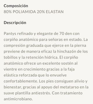 Pantys Embarazo Wonder Model Maman 70 Sheer