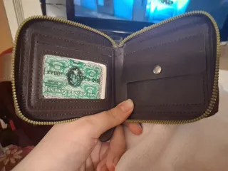 Cartera monedero hombre con cremallera