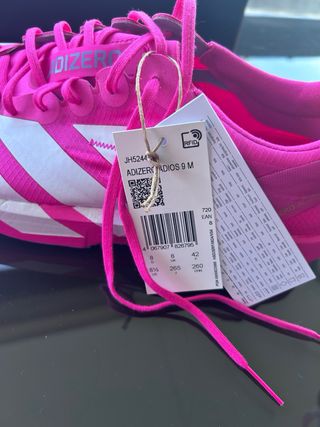 Zapatillas Adidas Adizero Adios 9 Rosa/Blanco