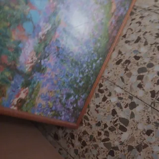 Cuadro paisaje floral