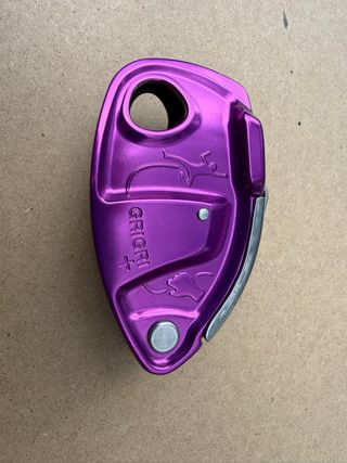Petzl GriGri+ i mosquetón Petzl + cinta Mammut