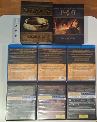 Pack El Señor de los Anillos y El Hobbit bluray