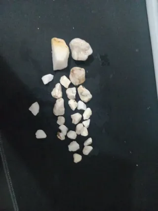 Lote de piedras de mármol y cuarzo