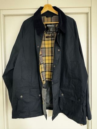 Barbour Talla 58 Chaqueta Negra Multiclor