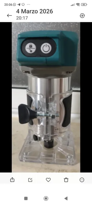 Fresadora Makita DRT50 sin usar