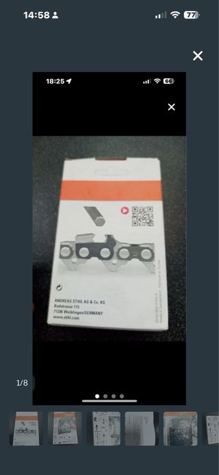 Cadena Stihl 3/8 72 eslabones 50cm