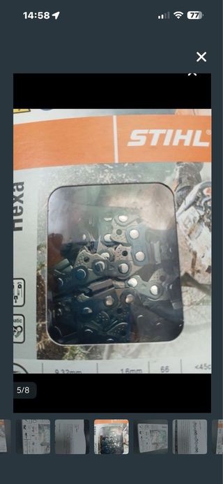 Cadena Stihl 3/8 72 eslabones 50cm