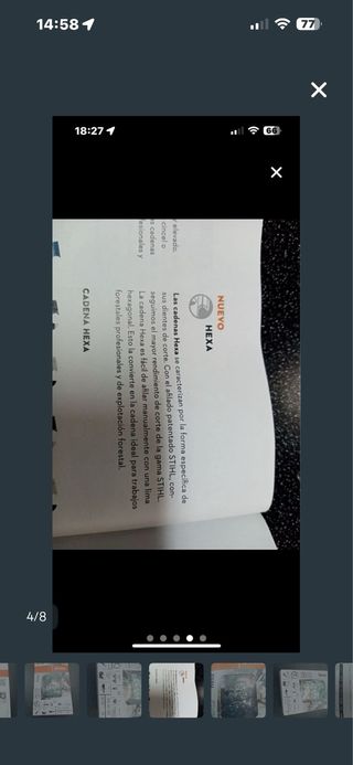 Cadena Stihl 3/8 72 eslabones 50cm