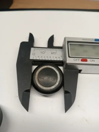 2 Botones Radio Antiguo Negro y Plata