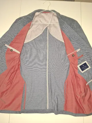 Americana gris hombre