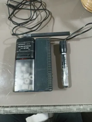 Depuradora y calentador acuario Optimus