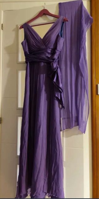 Vestido de fiesta morado