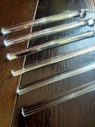 6 lágrimas cristal para lámpara