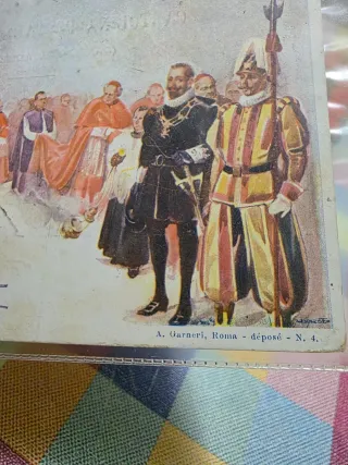 Cartolina Corteo Pontificio 1900