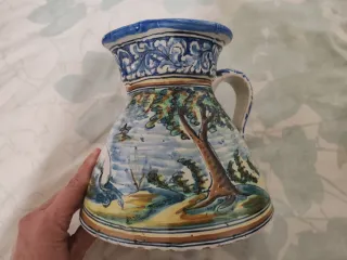 Jarra cerámica antigua Talavera Niveiro