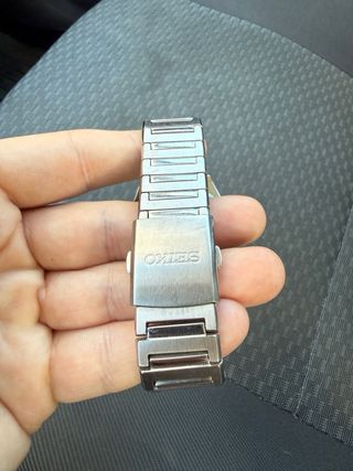 Reloj Seiko Cronógrafo Azul y Plateado