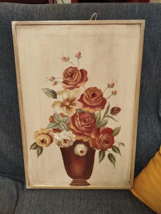 Quadro shabby chic fiori