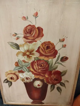 Quadro shabby chic fiori